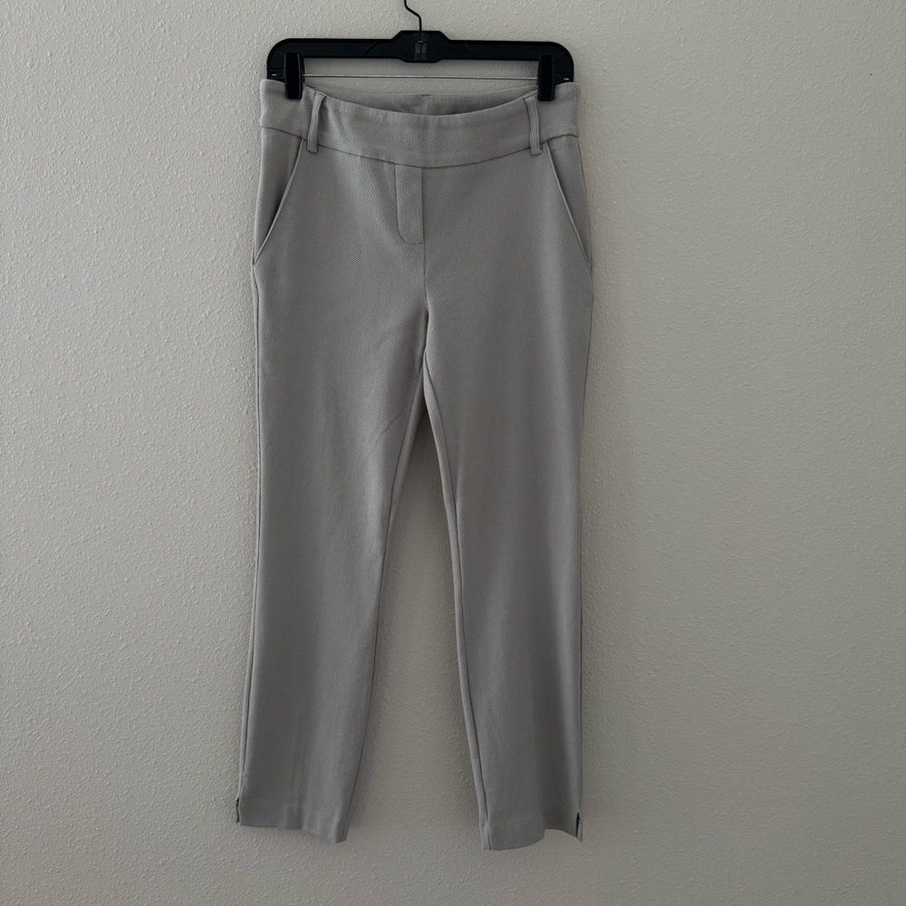 Jules &Leopold Gray Stretch Ankle Pants WrinkleResistant Travel Essential Size M